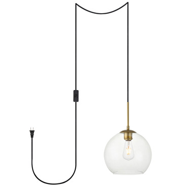 Baxter Plug-in Pendant | Elegant Lighting at Lightology Baxter Plug-in Pendant