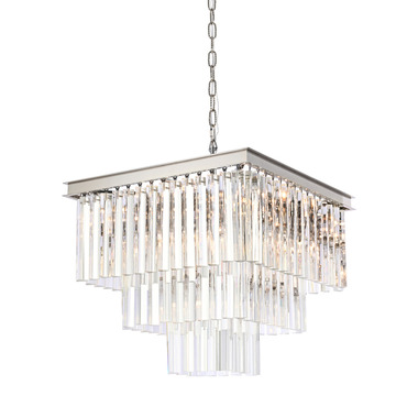 Sydney Square Tiered Chandelier | Elegant Lighting at Lightology Sydney Square Tiered Chandelier