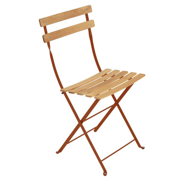 Bistro Natural Folding Chair Set of 2