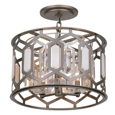 Hexly Convertible Pendant / Semi-Flush Ceiling | Minka Lavery at Lightology Hexly Convertible Pendant / Semi-Flush Ceiling