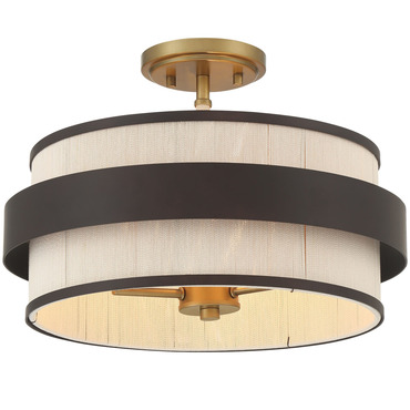 Harbor Wrap Semi Flush Ceiling Light | Minka Lavery at Lightology Harbor Wrap Semi Flush Ceiling Light