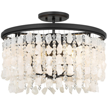 Shimmering Elegance Semi Flush Ceiling Light