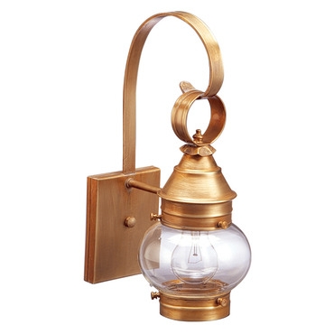 Cageless Onion Hook Outdoor Wall Light