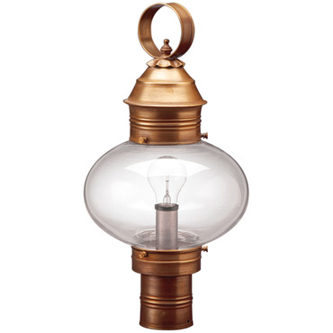 Cageless Onion Outdoor Post Light | Northeast Lantern at Lightology Cageless Onion Outdoor Post Light