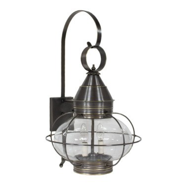 Caged Onion Hook Outdoor Wall Light