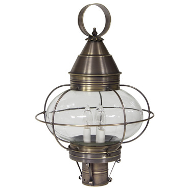 Caged Onion Outdoor Post Light | Northeast Lantern at Lightology Caged Onion Outdoor Post Light