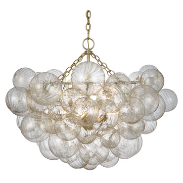 Talia Gold Fleck Chandelier | Visual Comfort Signature at Lightology Talia Gold Fleck Chandelier