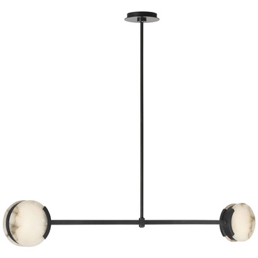 Melange Disc Linear Pendant | Visual Comfort Signature at Lightology Melange Disc Linear Pendant