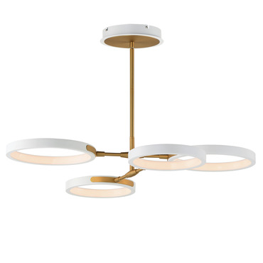 Hoopla Horizontal Chandelier | Et2 at Lightology Hoopla Horizontal Chandelier