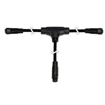 Wet Location 2 Conductor T-Connector for Static White | PureEdge Lighting at Lightology Wet Location 2 Conductor T-Connector for Static White