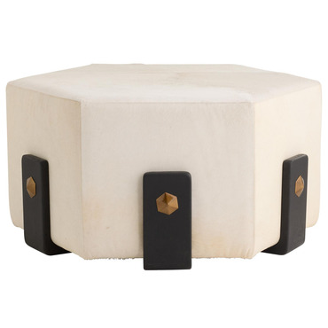 Ivonne Ottoman | Arteriors Home at Lightology Ivonne Ottoman
