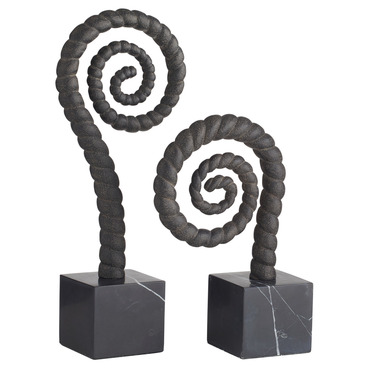 Gully Sculptures Set of 2 | Arteriors Home at Lightology Gully Sculptures Set of 2
