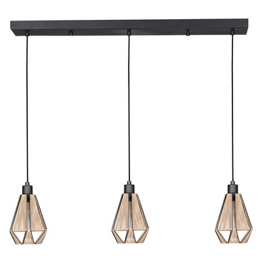 Adwickle Linear Multi-Light Pendant | Eglo at Lightology Adwickle Linear Multi-Light Pendant