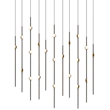 Constellation Aries Linear Multi-Light Chandelier