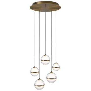 Cyllindra Round Color-Select Multi-Light Pendant | WAC Lighting at Lightology Cyllindra Round Color-Select Multi-Light Pendant
