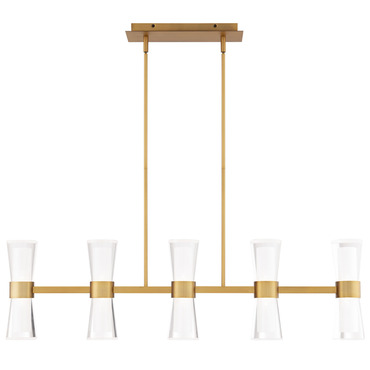 Hourglass Color-Select Linear Pendant | WAC Lighting at Lightology Hourglass Color-Select Linear Pendant