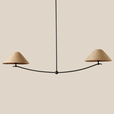 Bainbridge Linear Pendant | Woven at Lightology Bainbridge Linear Pendant