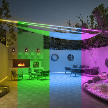 Saber TruColor RGBTW 0.8 Inch Round Outdoor Suspension