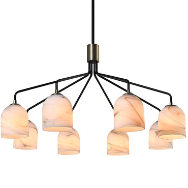 Crema Round Chandelier | Artcraft at Lightology Crema Round Chandelier