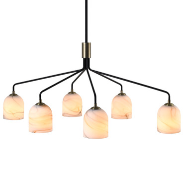 Crema Chandelier | Artcraft at Lightology Crema Chandelier
