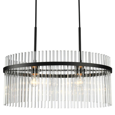 Ava Oval Chandelier | Artcraft at Lightology Ava Oval Chandelier