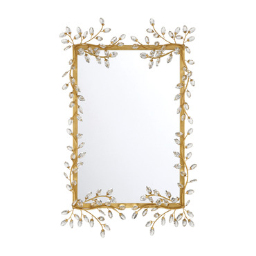 Forget-Me-Not Mirror | Currey & Company at Lightology Forget-Me-Not Mirror