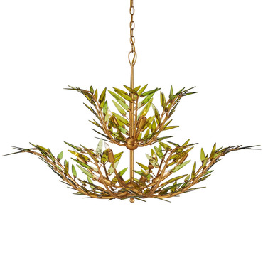 Babylon Two-Tier Chandelier | Currey and Company at Lightology Babylon Two-Tier Chandelier