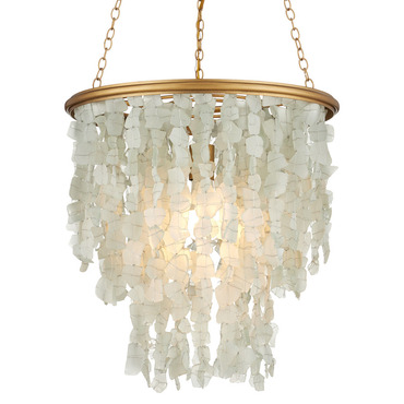 Verre De Mer Chandelier | Currey and Company at Lightology Verre De Mer Chandelier