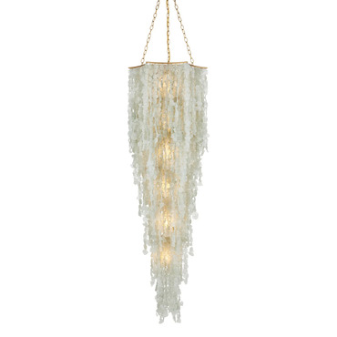 Verre De Mer Large Chandelier | Currey and Company at Lightology Verre De Mer Large Chandelier