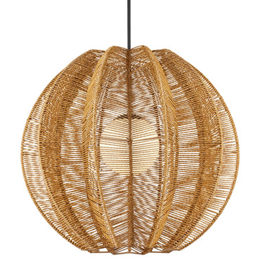 Barbary Fluted Outdoor Pendant | Currey and Company at Lightology Barbary Fluted Outdoor Pendant