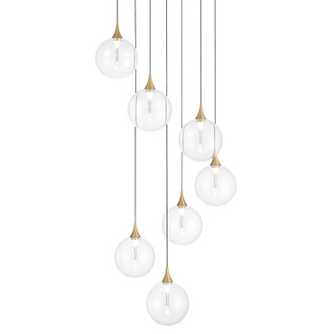 Iissa Multi Drop Chandelier | Eurofase at Lightology Iissa Multi Drop Chandelier