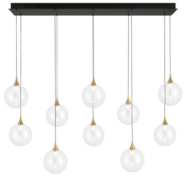Iissa Linear Chandelier | Eurofase at Lightology Iissa Linear Chandelier