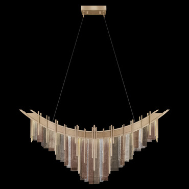 Arpeggio Curved Linear Pendant | Fine Art Handcrafted Lighting at Lightology Arpeggio Curved Linear Pendant