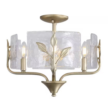 Bloem Semi Flush Ceiling Light | Golden Lighting at Lightology Bloem Semi Flush Ceiling Light