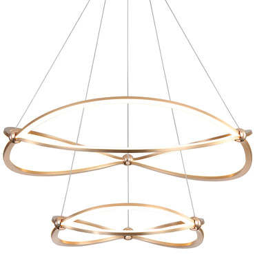 Spirale Tiered Chandelier | Golden Lighting at Lightology Spirale Tiered Chandelier