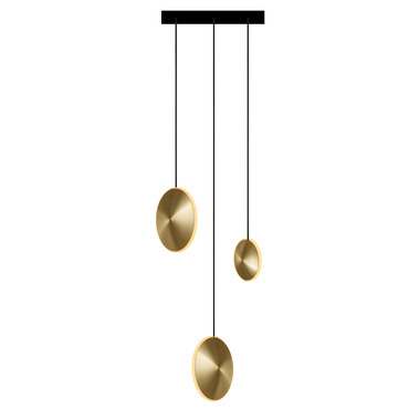 Chrona Cluster 3-Light Circular Dish Pendant