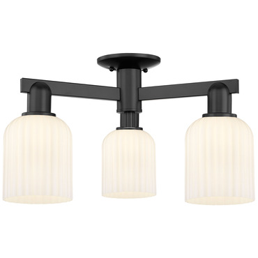 Bridal Veil 3 Light Semi Flush Ceiling Light | Innovations Lighting at Lightology Bridal Veil 3 Light Semi Flush Ceiling Light