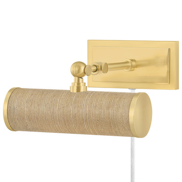 Holly Grasscloth Picture Light | Mitzi at Lightology Holly Grasscloth Picture Light