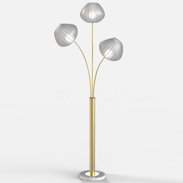 Bloom 3-Light Floor Lamp | Nova of California at Lightology Bloom 3-Light Floor Lamp