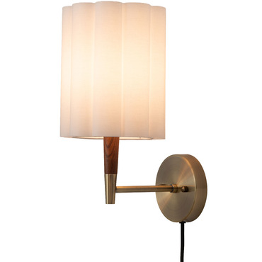Scalloped Plug In Wall Sconce | Nova of California at Lightology Scalloped Plug In Wall Sconce
