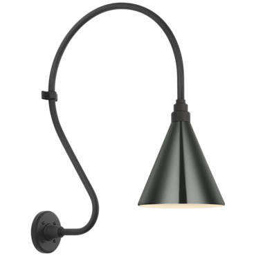 Academy Outdoor Larrabee 27in Savannah Conical Wall Light
