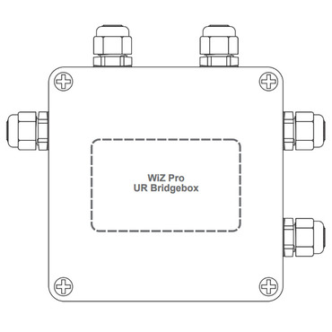 Pure Smart 4 SQ J-Box + WiZ Pro UR Bridgebox Light Channel