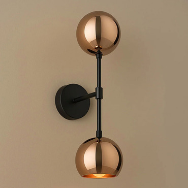Mishal Double Wall Sconce | Dounia Home at Lightology Mishal Double Wall Sconce