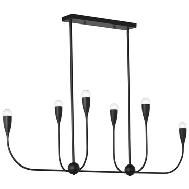 Maya Linear Chandelier | Generation Lighting at Lightology Maya Linear Chandelier