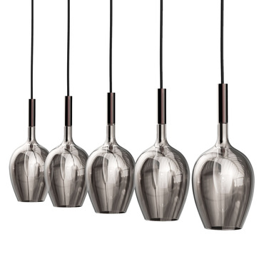 Rose Linear Multi Light Pendant | Italamp at Lightology Rose Linear Multi Light Pendant