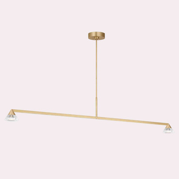 Midrand Crystal Linear Chandelier | Visual Comfort Modern at Lightology Midrand Crystal Linear Chandelier