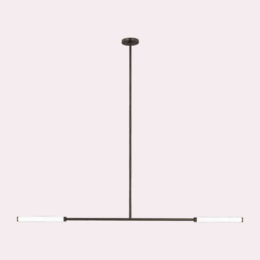 Poza Linear Chandelier | Visual Comfort Modern at Lightology Poza Linear Chandelier