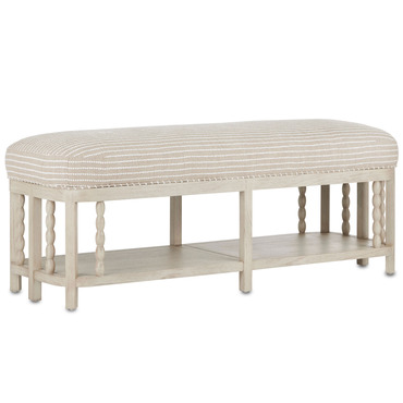 Norene Demetria Bench - Overstock | Currey and Company at Lightology Norene Demetria Bench - Overstock