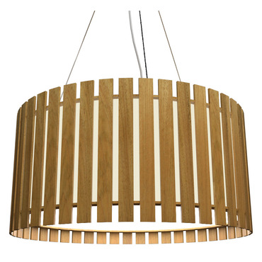 Slatted Ripada Pendant | Accord Iluminacao at Lightology Slatted Ripada Pendant
