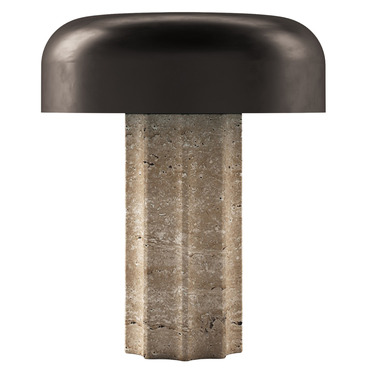 Fluted Column Portable Table Lamp | Bulbrite at Lightology Fluted Column Portable Table Lamp
